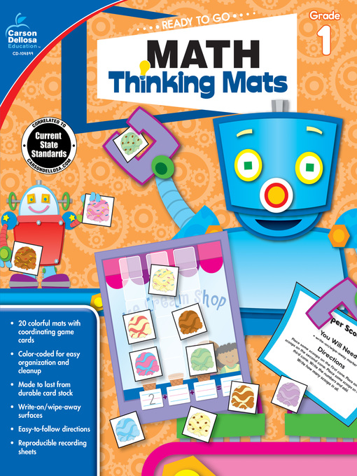 Title details for Math Thinking Mats, Grade 1 by Carson Dellosa Education - Available